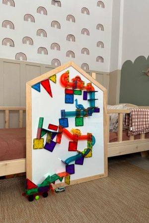 ahşap çerçeve manyetik yazıtahtası beyaz